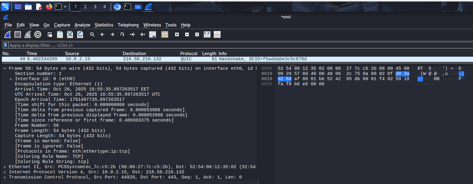 Kaapatun paketin tavut